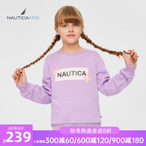 NAUTICA KIDS notika childrens clothes girl clothes 2021 autumn season new cute cotton trend long sleeve