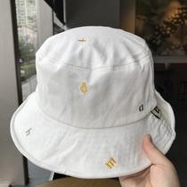Japans new sunshade sunscreen hat Casual wild pot hat couple fisherman hat letter foldable sun hat tide
