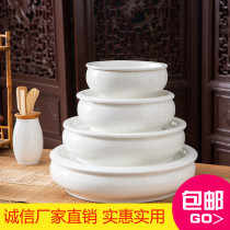 Chaoshan ceramic kung fu tea tray dry bubble table round household tea tray water storage type tea tray Tea Sea Tea Tea Tea Tea boat