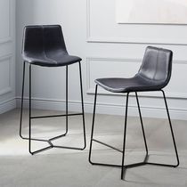 Nordic wrought iron bar chair bar ktv office front desk special chair creative tall bar chair simple leather art bar chair