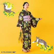 Japanese Finrikshi Dreams Cat Ministry 2021 New Pint Tiger Spotted White Cat and Shy Grass Bathing Suit with Kitty Tours