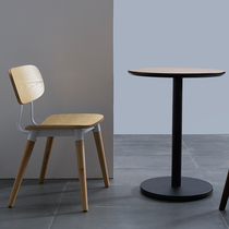 Nordic wrought iron round table modern minimalist creative Square multifunctional restaurant milk tea shop fast food table