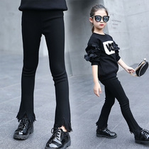 2020 autumn and winter girls New Korean fashion fashion fashion casual trend thickened plus velvet tassel tassel Bell pants