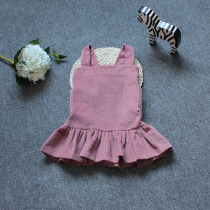 Girls Strap Dress Spring and Autumn Childrens Corvy Sweet Dress Han Baby Baby Vest Dress