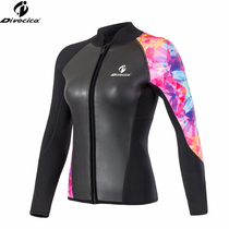 Diving garden family Korean 3mm male and female students neoprene top customized personalized snorkeling split wetsuit