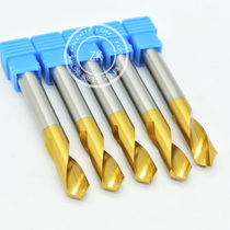 Taiwan ZK imported high-speed white steel titanium fixed-point drill Centering drill 90~120 degree positioning drill HSS chamfering knife