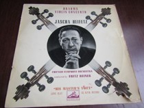 Brahms Heifetz Fritz Reiner Violin Concerto Y Version Half Moon Dog Vinyl LP