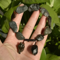 19# Xinjiang raisin agate bracelet Gobi agate raw stone hand Black Mountain agate bracelet surface material oil