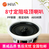 Hivi Huiwei VX8-SC double high-tech blocking suction roofing suction suction suction suction suction suction 8 inch embedded smallpox ceiling sound