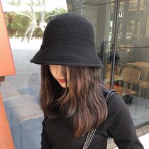 Japanese hat womens autumn and winter warm wool knitted fisherman hat Korean version wild small wool hat autumn tide