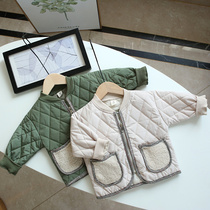 Clearance autumn and winter New Baby thin cotton clothes children plus cotton coat boys thin cotton padded jacket 981