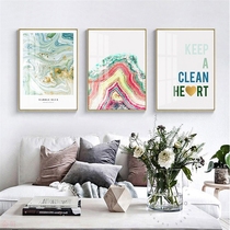 Modern Minimalist Living Room Restaurant Decoration Painting Nordic Art Abstract Wall Painting Sofa Background Wall Triple combined hanging painting
