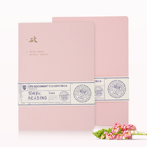 Jiukou Mountain Original Format Life Series Pink Reading Notebook Work Notepad Small Capital Fresh Hand Book Flat Write Broken Student Notes Hand Book B6