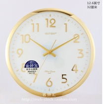 Li Watch Live Living Room European - style minimal wedding room bedroom gold feng water wall clock 12 inches silent wall clock