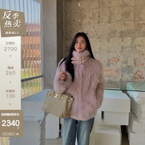 CC fur press head Amway Star Generation basic long and short imported fox fur coat female