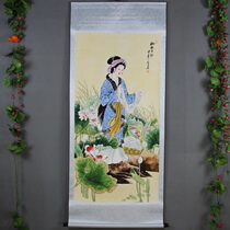 Boutique Middle Scrolls Calligraphy And Painting Four Great Beauties Womens Country Painting Living Room Hanging Painting West Sch Polo Yarn