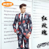 Shadow Building Studio Photo Men Suits Exhibition West Suit Themed Brigade Filming Wedding Dresses Real Couple Photography Gowns