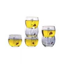 Heat-resistant glass essays Cup kung fu tea accessories vintage household small tea cup pure handmade small glass explosion-proof