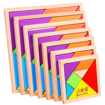 Magnetic tangram intellectual puzzle Primary school students use the first grade next volume of mathematics teaching aids Kindergarten second grade magnetic force