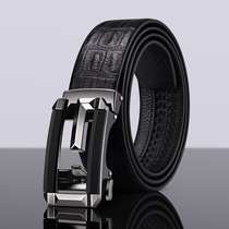Emperor Paul mens belt leather automatic buckle belt Casual youth all-match first layer cowhide waist belt