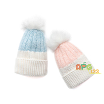 Bala Bala girls hat winter childrens big childrens knitted wool ball Foreign style 27604190322