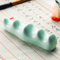 Jingdezhen Hailang-shaped ceramic pen holder pen holder pen holding brush calligraphy four treasures tools