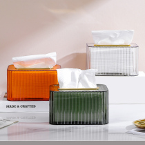 Paper Towel Box Tea Table Home Living Room Upscale Light Lavish Creative Drawing Paper Napkin Containing Box Advanced Sensuality Net Red Dining Table