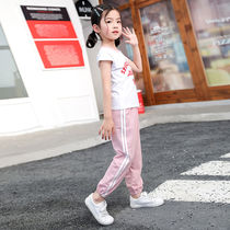 Childrens sweatpants Boys pants thin ice silk cotton linen baby bloomers Girls and small children anti-mosquito pants summer clothes