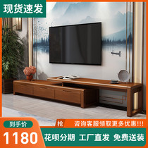 The solid wood TV cabinet is about the modern telescopic room cabinet combined with the locker locker of the walls cabinet