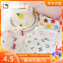 Summer thin gauze triangle towel Baby saliva towel Newborn baby cotton gauze bib 1-24 months