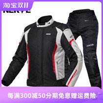 NERVE winter riding suit mens motorcycle heavy locomotive racing suit windproof and warm four seasons rally clothes waterproof