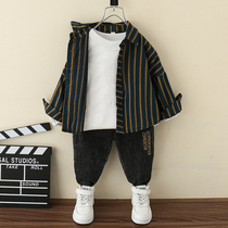 Childrens clothing boys autumn suit 2021 new foreign style childrens autumn clothes boys baby sports boy fashion tide