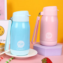 Tupperware CC thermos cup childrens suction cup cute portable student water cup stainless steel insulated kettle 330ml