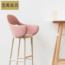 Table chair home bar chair cafe bar backrest chair Nordic design furniture