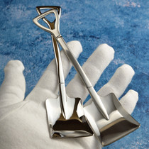 Creative spade spoon coffee spoon 18-10 scoop square spade spoon 304 stainless steel dessert spoon watermelon spoon ice cream spoon