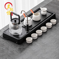 LAREEY Automatic Tea Plate Kung Fu Tea Set Set High-end Household Tea Cup Tea Table