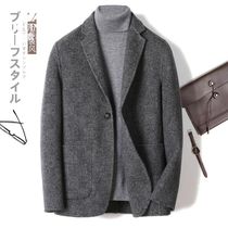 Rich bird double-sided cashmere coat men autumn and winter thickened short woolen suit alpaca mens woolen coat