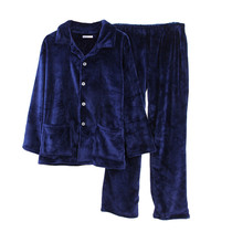 Autumn and winter men and women flannel pajama suit plus fat plus size thickened coral velvet home clothes plush 200 pounds