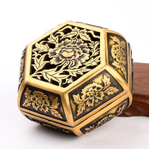 Pure copper copper incense burner sandalwood incense pot incense stove tea ceremony incense Buddhism religious supplies Buddhism