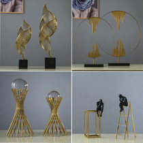 American Eurostyle Light Extravaganza TV Cabinet Swing Piece Metal Living Room Wine Cabinet room Home Soft Decoration Furnishing