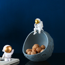 Nordic light luxury entrance door key storage ornaments living room astronaut creative coffee table desktop fruit plate decorations