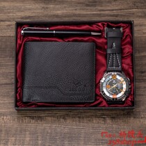 Men Luxury Watch Gifts Set For Pen Wallet Quartz Wristwatch