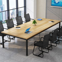 Conference table long table simple modern Long Table Office rectangular Workbench negotiation table and chair combination desk