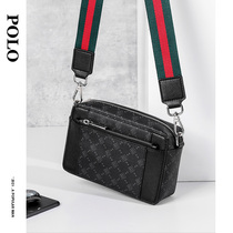 Polo shoulder bag Mens Tide Brand ins Mini Satchel PVC Casual Fashion Backpack Mens Premium Shoulder Bag