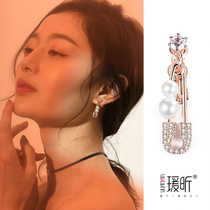 No ear hole spiral ear clip type female temperament simple cold wind earrings personality girl Super Xiansen cute earrings