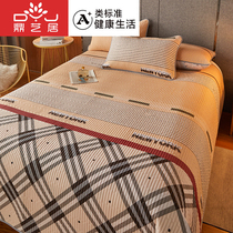 Bed Cover All-cotton 100 Pure Cotton Linen Single Piece Warm Flange Suede Thickened Winter Clip Cotton Quilts Single Milk Fluff