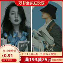 British fashion wedding photography location Street Photo bag flower newspaper magazine style poster European and American ins Wind photo props