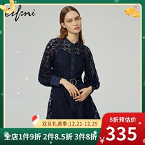 Evelly 2021 Sexy Lace Long Dress Women Hollow Waist Lace Dress Children 1B3190371