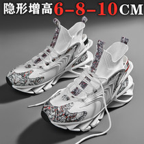 Heightening Shoes Men 10cm Summer thick bottom mesh Damp Shoes Invisible men Inner heightening mens shoes 8CM breathable sneakers