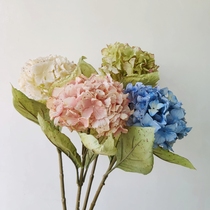 Nordic fake flower Hydrangea simulation flower decoration flower living room flower floor-to-ceiling silk flower Wedding model room indoor placement